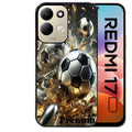 Coque pour Redmi 17 et 17C 4G 5G personnalisée foot metal
