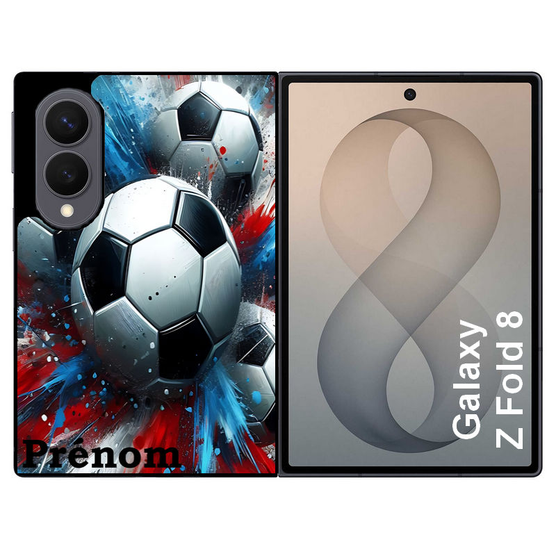 Coque pour Z FOLD 8 personnalisée foot tricolore