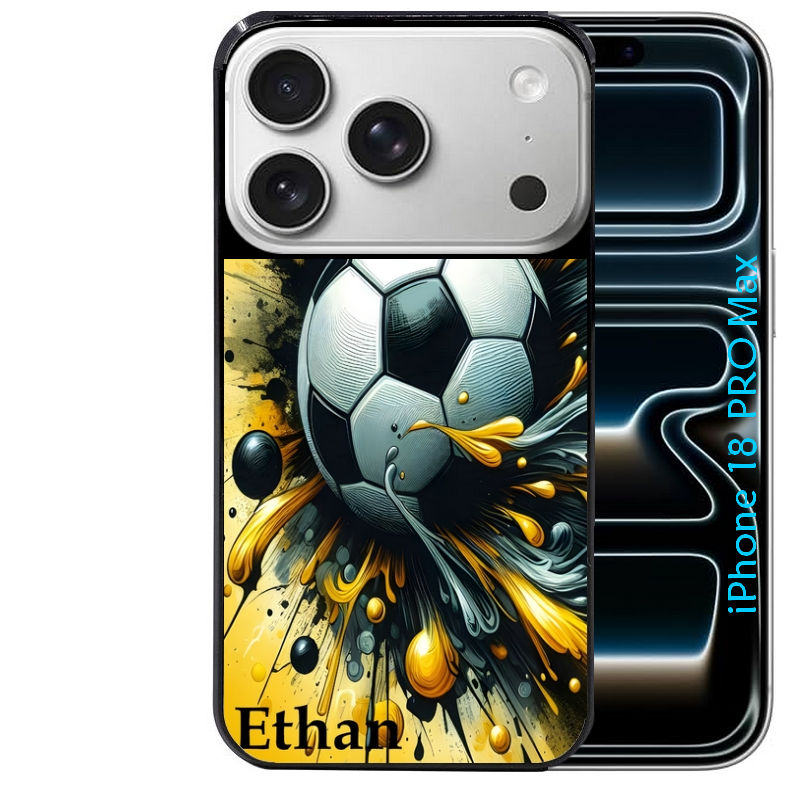 Coque pour Iphone 18 / PRO / PRO MAX / 18E personnalisée football