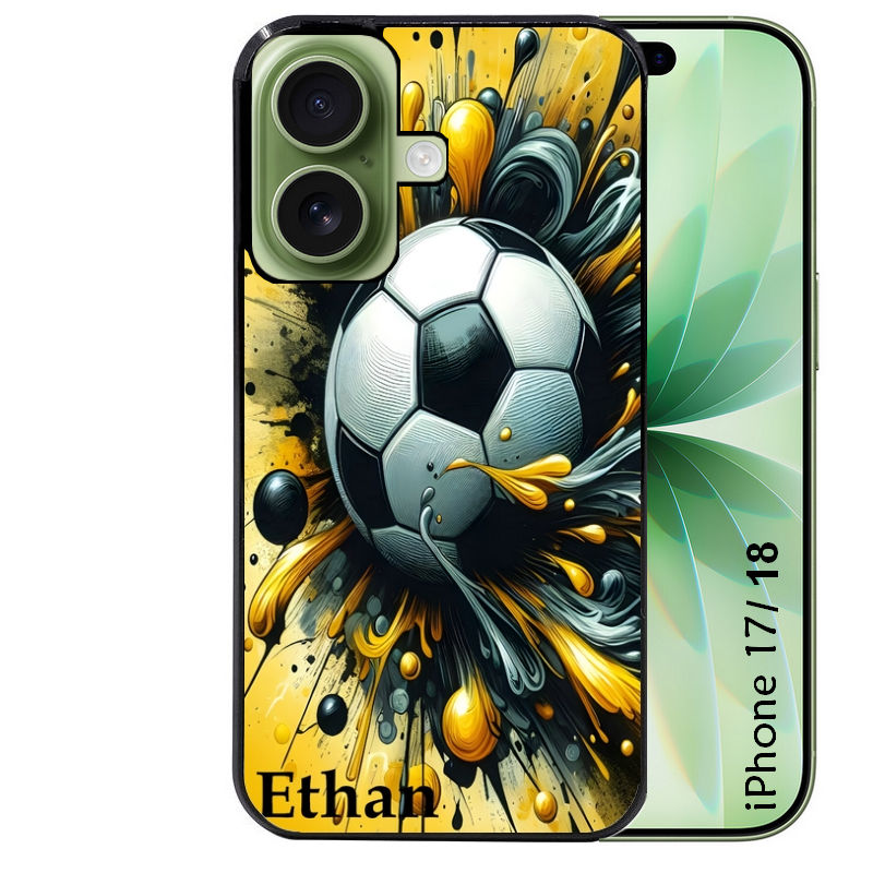 Coque pour Iphone 18 / PRO / PRO MAX / 18E personnalisée football