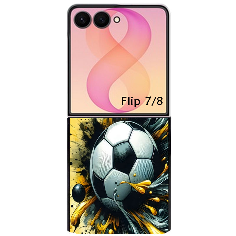 Coque pour Z FLIP 6 7 8 personnalisée football