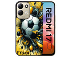Coque pour Redmi 17 et 17C 4G 5G personnalisée football
