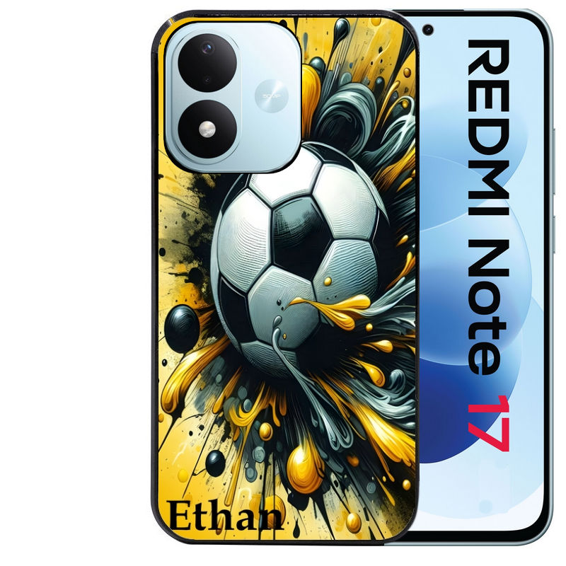 Coque pour Redmi Note 17 et PRO 4G 5G Max personnalisée football