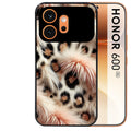 Coque noire taperso pour Honor 600 et 600 PRO avec motif effet fourrure leopard 1 protection antichoc personnalisée
