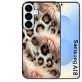 Coque pour Galaxy A08 A18 A28 A38 A58 effet fourrure leopard 1