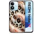 Coque pour Redmi Note 17 et PRO 4G 5G Max effet fourrure leopard 1