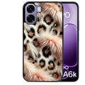 Coque pour Oppo A6 A6 A6K effet fourrure leopard 1