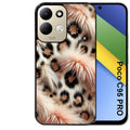 Coque pour POCO C95 PRO effet fourrure leopard 1