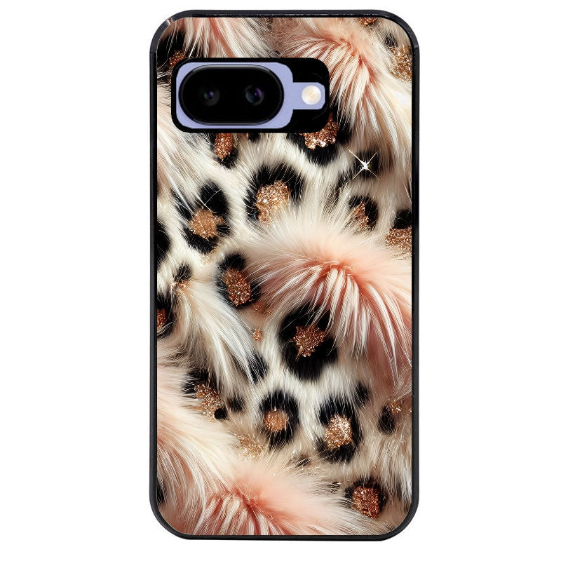 Coque pour Pixel 8A 9A 10A effet fourrure leopard 1