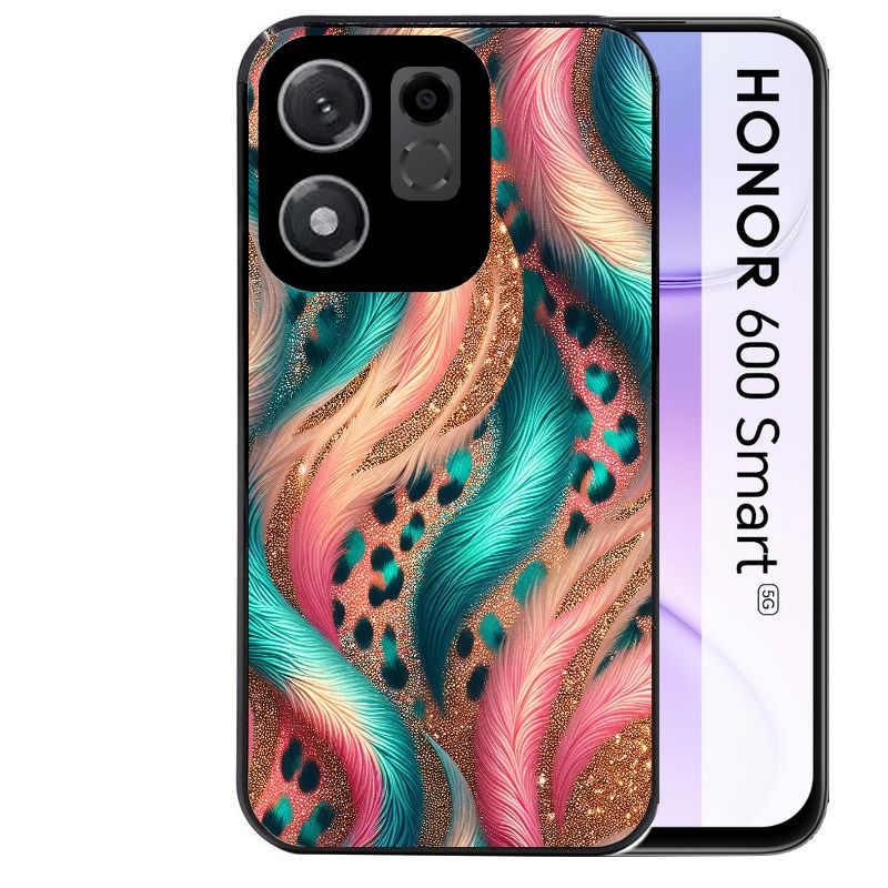 Coque pour Honor 600 SMART effet fourrure leopard 2