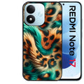 Coque pour Redmi Note 17 et PRO 4G 5G Max effet fourrure leopard 3