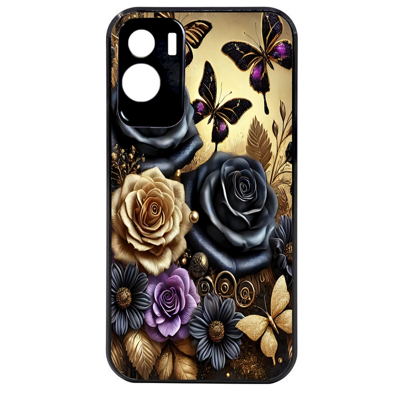Coque noire taperso pour Honor 70 LITE 90 et LITE avec motif papillon gothic protection antichoc personnalisée