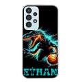 Coque taperso pour Galaxy A13 4G et 5G A23 A53 avec motif basket et dino personnalisee protection antichoc personnalisée