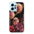 Coque taperso pour Redmi Note 12 4G 5G PRO 4G avec motif astro et fleurs protection antichoc personnalisée
