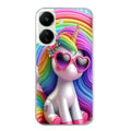 Coque taperso pour POCO C65 4G avec motif licorne pop art protection antichoc personnalisée