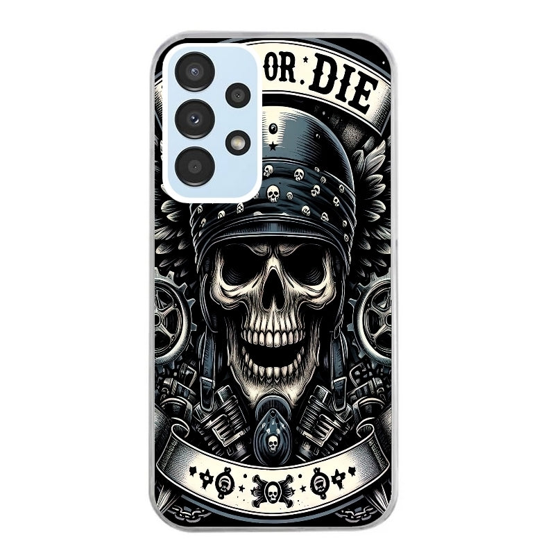 Coque taperso pour Galaxy A13 4G et 5G A23 A53 avec motif mort motard protection antichoc personnalisée