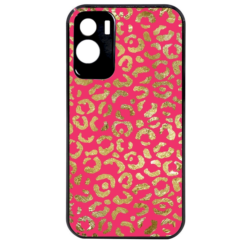 Coque noire taperso pour Honor 70 LITE 90 et LITE avec motif leopard fuschia protection antichoc personnalisée