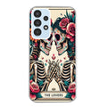 Coque taperso pour Galaxy A13 4G et 5G A23 A53 avec motif tete de mort lovers protection antichoc personnalisée