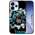 Coque noire taperso pour OPPO Reno 15 et F FS 5G avec motif dino t rex personnalisee protection antichoc personnalisée
