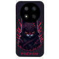 Coque noire taperso pour Magic 7 LITE et PRO avec motif chat samourai personnalise protection antichoc personnalisée