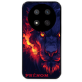 Coque noire taperso pour Magic 7 LITE et PRO avec motif lion anime protection antichoc personnalisée