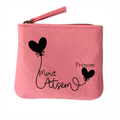 Porte monnaie personnalisé Atsem merci en feutrine en feutrine