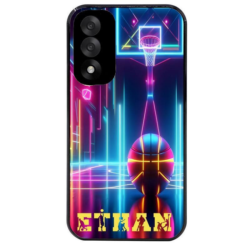 Coque noire taperso pour OnePlus Nord 5 avec motif basket electro personnalisee protection antichoc personnalisée