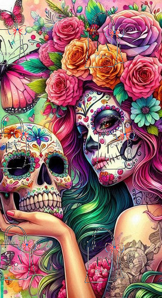Tête de mort calavera skull