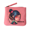 Porte monnaie personnalisé samourai anime en feutrine en feutrine