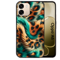Coque noire taperso pour OPPO A6 A6X 4G et 5G avec motif effet fourrure leopard 3 protection antichoc personnalisée