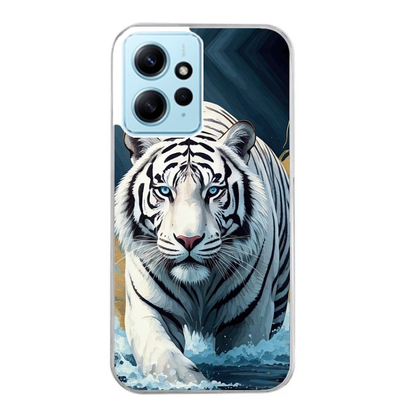 Coque taperso pour Redmi Note 12 4G 5G PRO 4G avec motif tigre polaire protection antichoc personnalisée