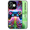 Coque noire pour Honor 600 LITE avec motif gamer electro personnaliséee protection antichoc personnalisée
