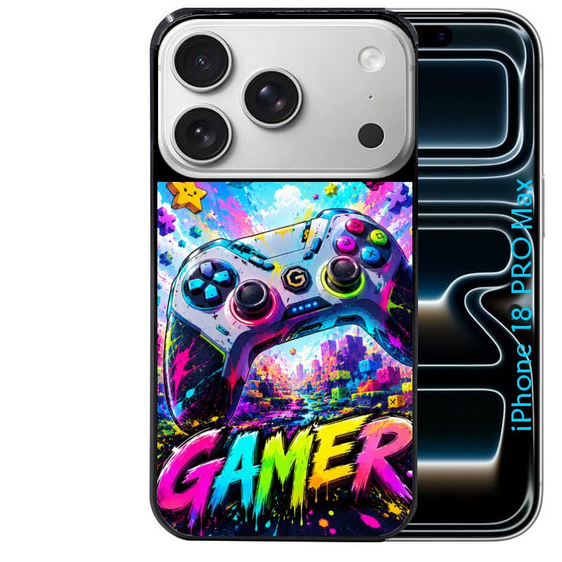Coque pour Iphone 18 / PRO / PRO MAX / 18E gamer color