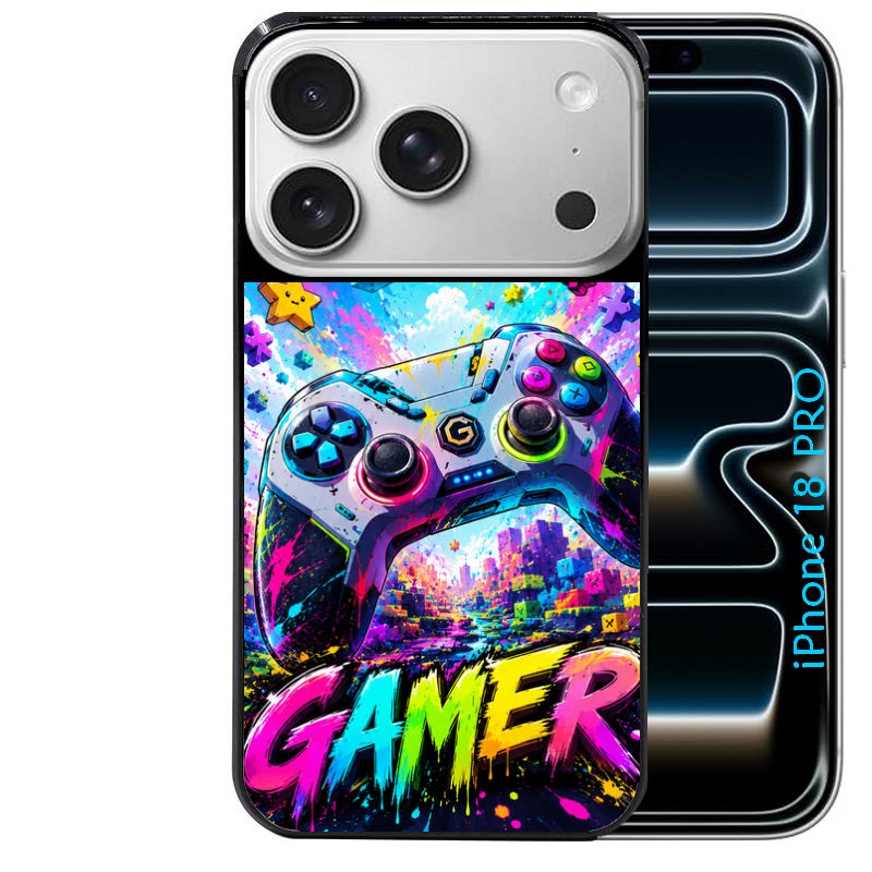 Coque pour Iphone 18 / PRO / PRO MAX / 18E gamer color