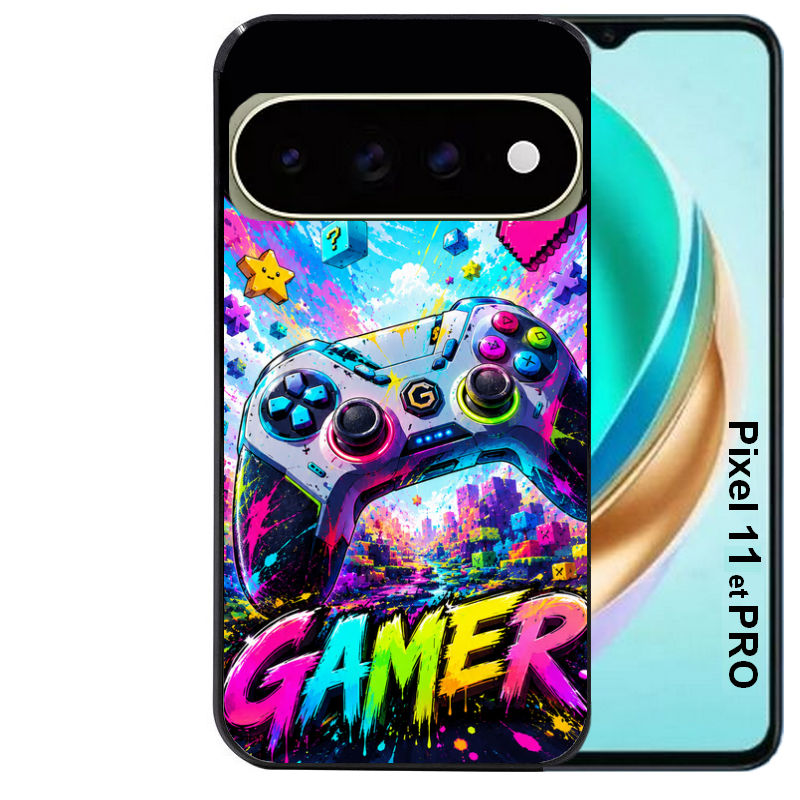 Coque pour Pixel 10 / 11 / PRO / XL gamer color