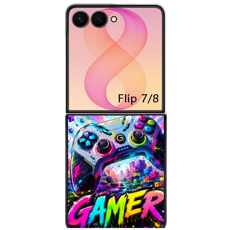 Coque pour Z FLIP 6 7 8 gamer color