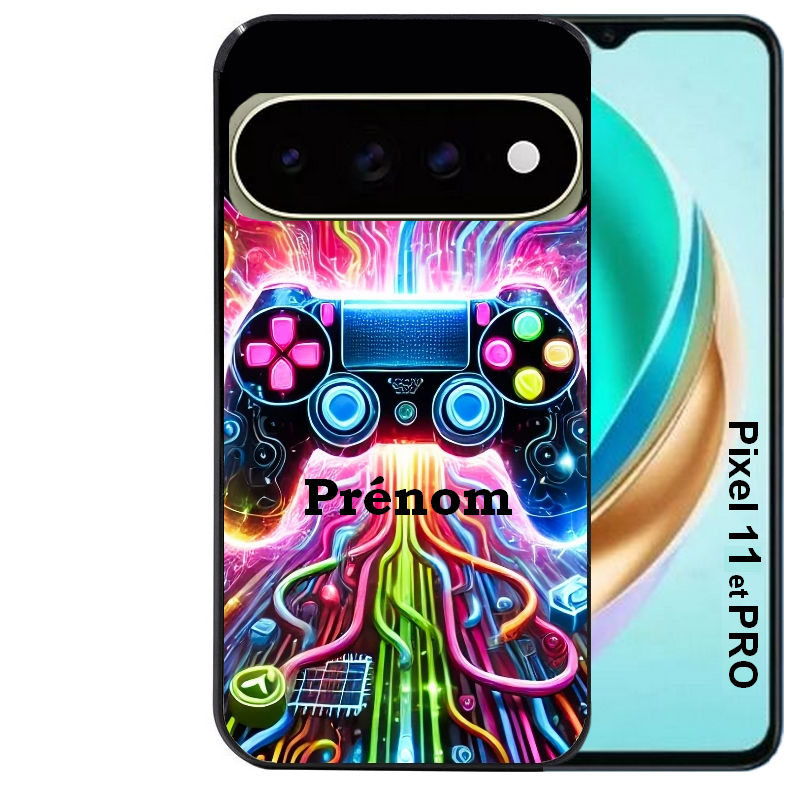 Coque pour Pixel 10 / 11 / PRO / XL personnalisée gamer electro