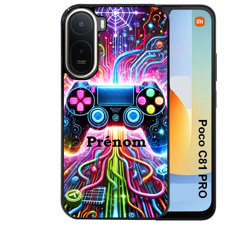 Coque pour POCO C81 PRO personnalisée gamer electro