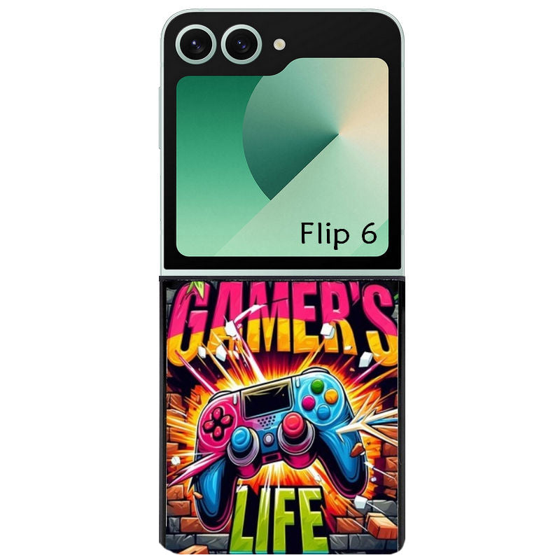 Coque pour Z FLIP 6 7 8 gamer life