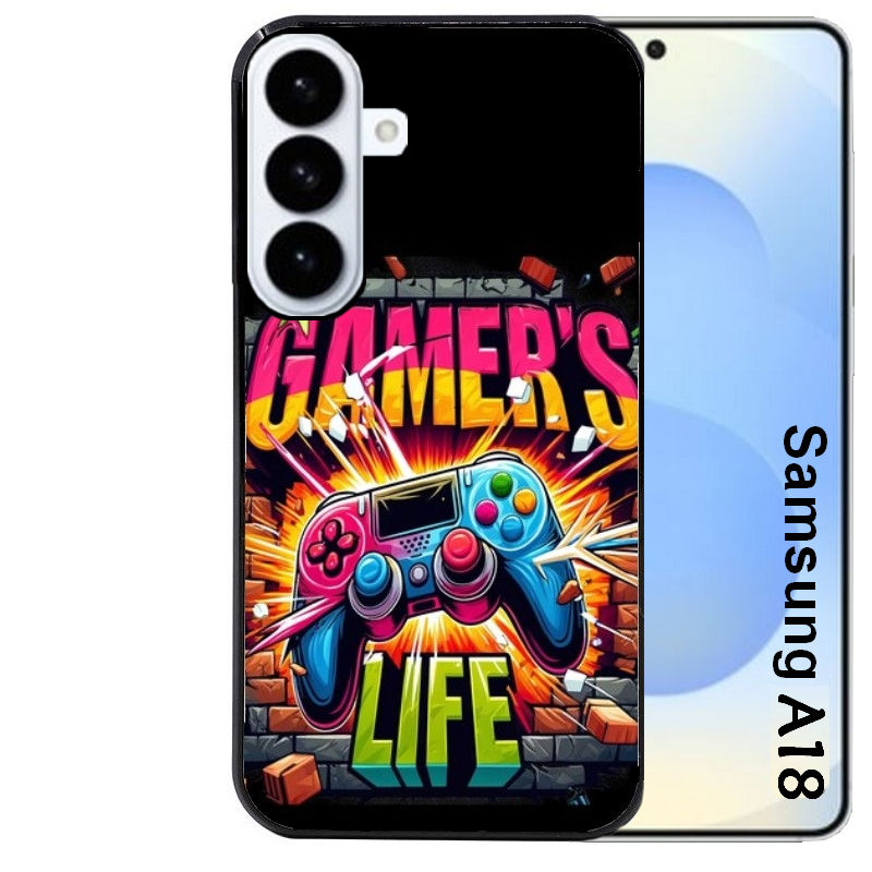 Coque pour Galaxy A08 A18 A28 A38 A58 gamer life
