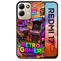 Coque pour Redmi 17 et 17C 4G 5G personnalisée gamer retro