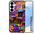 Coque pour Galaxy A08 A18 A28 A38 A58 personnalisée gamer retro