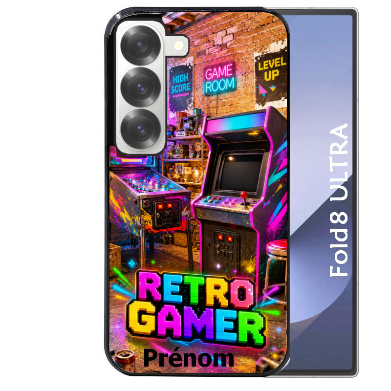 Coque pour Z Fold 8 / ULTRA personnalisée gamer retro