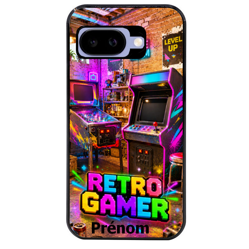 Coque pour Pixel 8A 9A 10A personnalisée gamer retro