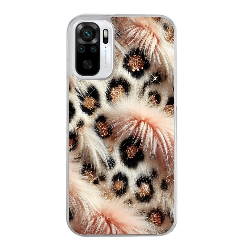 Coque taperso pour Redmi Note 10 4G 5G PRO 10S avec motif effet fourrure leopard 1 protection antichoc personnalisée