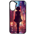 Coque noire taperso pour POCO C71 4G avec motif new york anime protection antichoc personnalisée