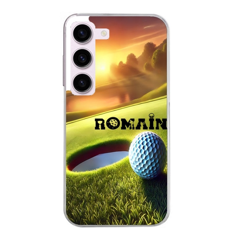 Coque taperso pour Galaxy A13 4G et 5G A23 A53 avec motif golf personnalisee protection antichoc personnalisée