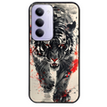 Coque noire taperso pour Redmi 15 4G et 5G avec motif tigre japan protection antichoc personnalisée
