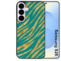 Coque noire taperso pour galaxy S26 et PLUS ULTRA FE avec motif zebre vert protection antichoc personnalisée