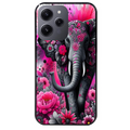Coque noire taperso pour Redmi 12 4G et 5G avec motif elephant et fleurs protection antichoc personnalisée